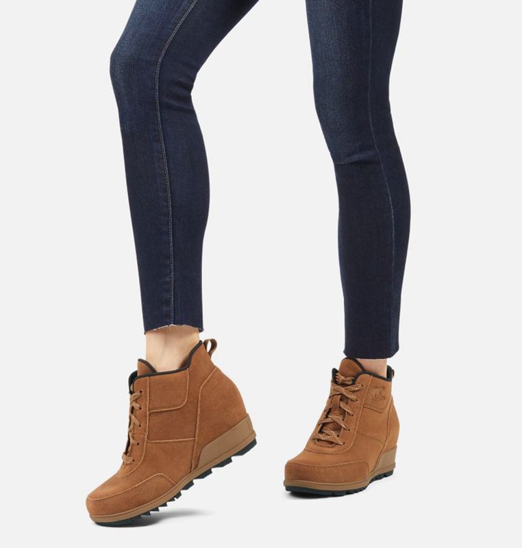 Sorel Dam Wedges Brun - Evie™ Sport Lace Bootie - KHT-609184